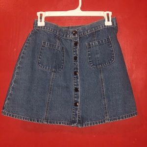 Jean mini skirt